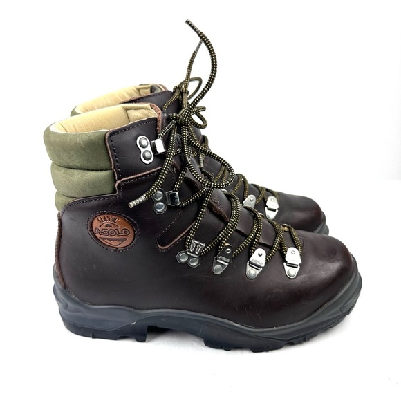 Asolo Vintage Hiking Boots Mens 7 Womens 8.5 Brown Leather Lace Up Heavy Duty - Picture 6 of 11